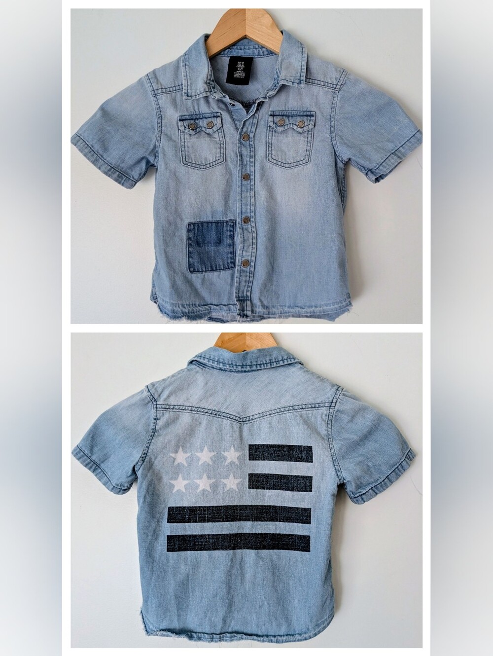 H&M 3T Denim Chambray Button Up Shirt